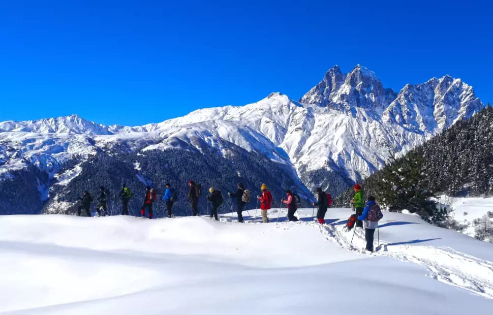 Snow Shoe Tour, Ushba